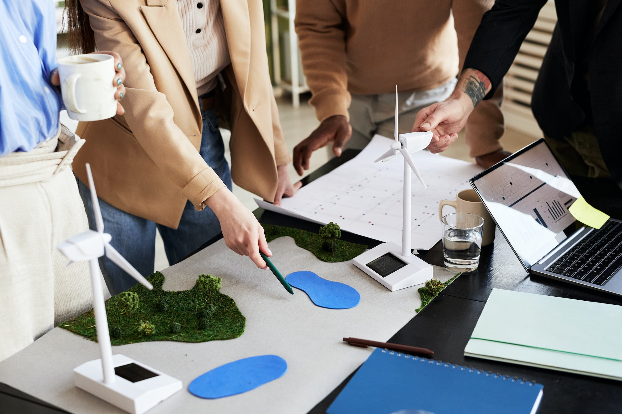 Architects developing environmental project